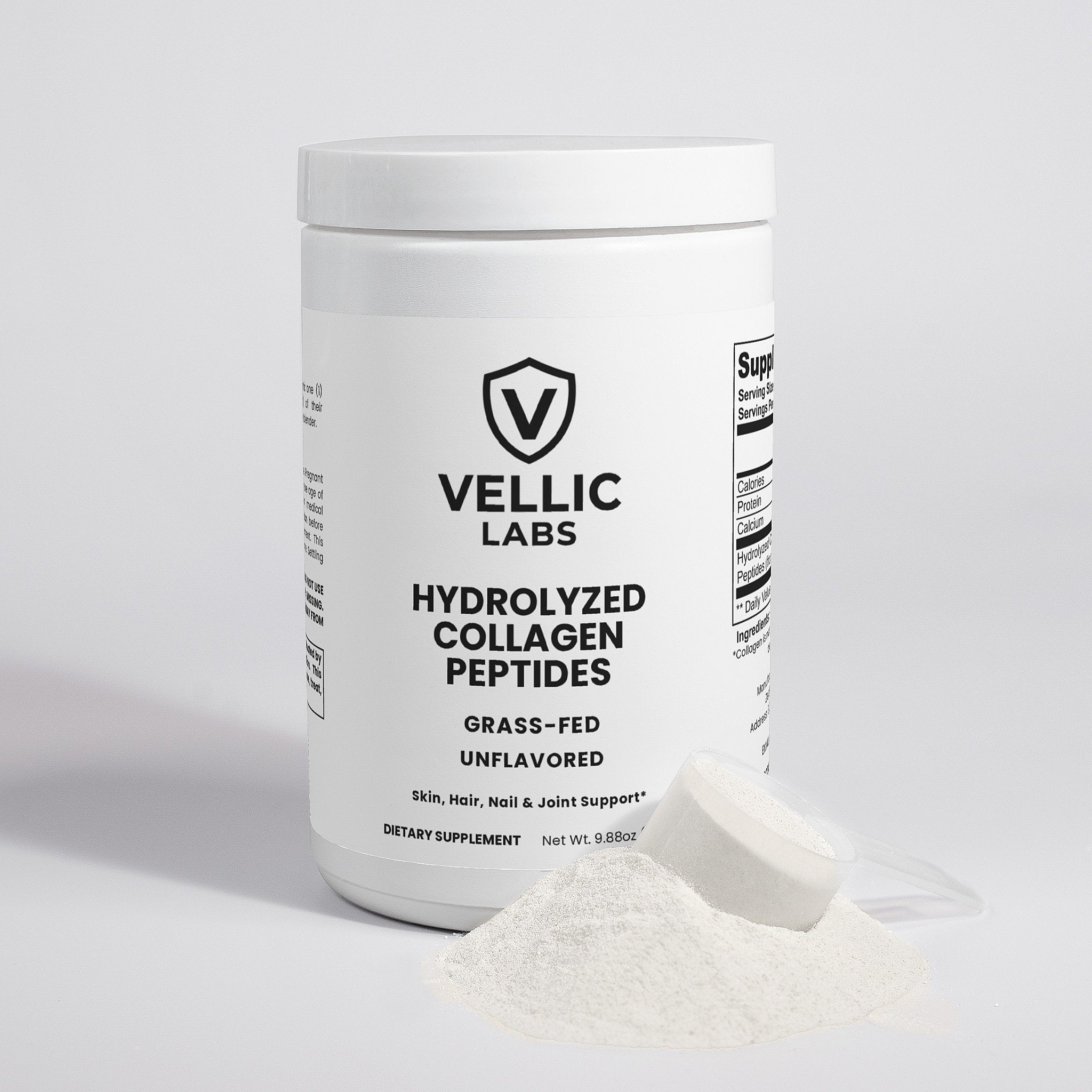 Vellic Labs Collagen Peptides – 20g serving with 18g collagen protein